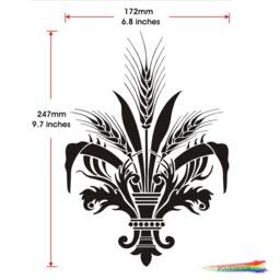 Damask Stencil For Walls, Art & Furniture. St8 - thumbnail 2