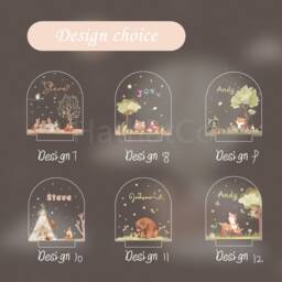 Personalized Night Light For Baby, Baby Gift Birth, Cute Animal Lamp - thumbnail 3
