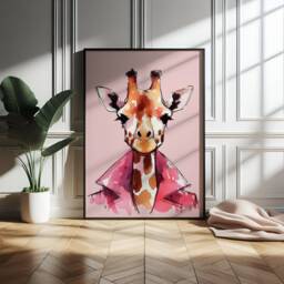 Colourful Animal Fashion Prints - Set Of 3 Posters - Maximalist Wall Art Funky Animals Artwork Style Portrait Decor Quirky Hipster - thumbnail 3