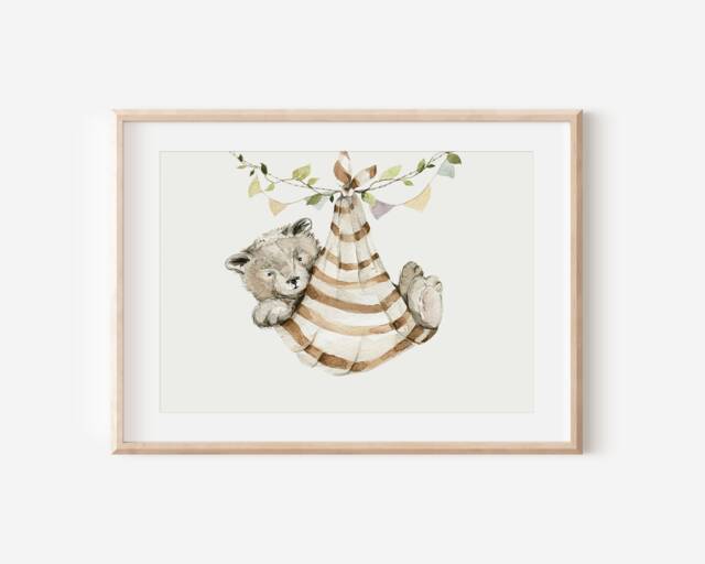 Woodland Nursery Prints, Decor, Wall Art, Set Of 3 Animals - image 1