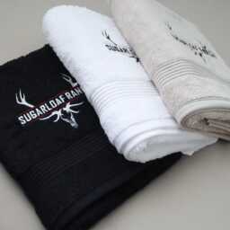 Personalised Towel Uk, Logo Embroidery, Personalised Design, On Towel, Embroidered Face Cloth, Hand Bath Sheet - thumbnail 2