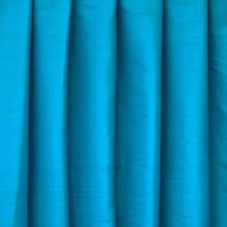 Peacock Blue Silk Dupioni Curtain Panels - Rod Pocket, Grommet, Box Pleat, Three Pinch Tab Top & Plain Ring Top - thumbnail 3
