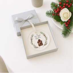 Personalised Our First Christmas Ornament - New Home Acrylic Bauble 2025 Couple's 1st Xmas Keepsake Custom Housewarming Gift Moving Out - thumbnail 2