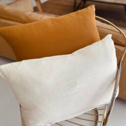 Caramel & Cream Custom Pillowcase 60x40cm in Double Gauze Oeko Tex - thumbnail 1