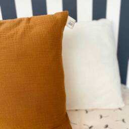 Caramel & Cream Custom Pillowcase 60x40cm in Double Gauze Oeko Tex - thumbnail 2