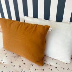 Caramel & Cream Custom Pillowcase 60x40cm in Double Gauze Oeko Tex - thumbnail 4