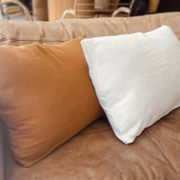 Caramel & Cream Custom Pillowcase 60x40cm in Double Gauze Oeko Tex - thumbnail 3