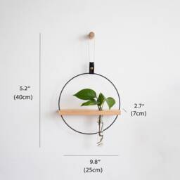 Two Propagating Shelves, Propagation Station Wall Hanging, Test Tube Planter, Planter, Shelves For Dried Flowers - thumbnail 2