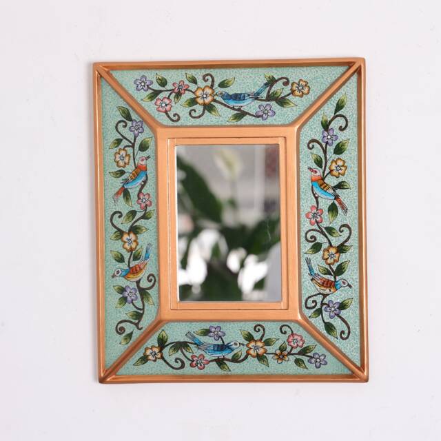 "Peruvian Mirrors ""Turquoise Bird" - image 1