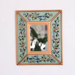 "Peruvian Mirrors ""Turquoise Bird" - thumbnail 1