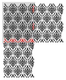 Bernice Damask Wall Allover Stencil For Diy Home Decor - thumbnail 4