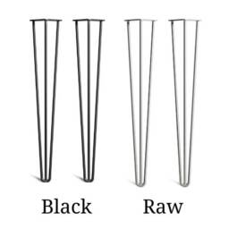 Reclaimed Wood Bench With Black Hairpins, Choice Of Sizes+Colours - thumbnail 4