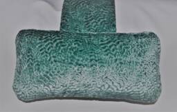 Green Chenille Upholstery Fabric Hanging Armchair Sofa Headrest Bolster Cushion With Inner Pad