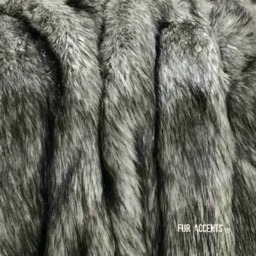 Plush Faux Fur Throw Blanket, Gray Tipped Wolf, Usa Made - thumbnail 2