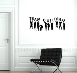 Team Building Vinyl Wall Decal Teambuilding Office Meeting Room Workspace Decor Stickers Mural - #2926Di - thumbnail 1