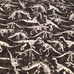 Dinosaur Baby Blanket, Minky Dinosaurs Theme, Shower Gift, Boy, Glow in Dark - thumbnail 2