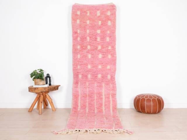 Moroccan Runner Rug 3x10 Ft, Vintage Berber Runner, Handwoven Wool Rug, Tribal Bohemian Hallway 83x301 cm - image 1