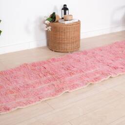 Moroccan Runner Rug 3x10 Ft, Vintage Berber Runner, Handwoven Wool Rug, Tribal Bohemian Hallway 83x301 cm - thumbnail 3