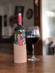 Leather Wine Bottle Holder Housewarming Dinner Party Gifts
