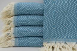 "Turkish Blanket, 79""x95" - thumbnail 1