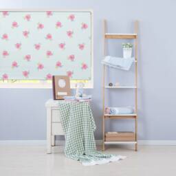 Roses On Blue Roller Blind, Children's Made To Measure, Flower Blind - thumbnail 2