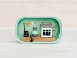 Driftwood Cat Fish & Chips Shop in Sardine Tin - thumbnail 1