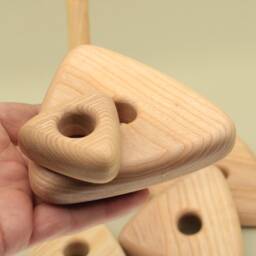Handmade Wooden Stacking Pyramid Montessori Baby Toy - thumbnail 3