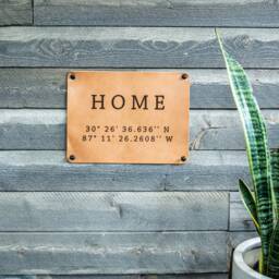 Custom Leather Home Decor Sign, Personalized Gifts, Gifts For Him, Her, Custom Gift, Sign, Personalized Wall Decor - thumbnail 3