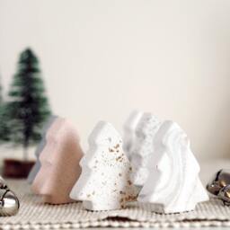 Mini Concrete Christmas Tree Handmade Holiday Table Decor - thumbnail 2