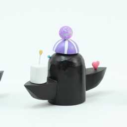 Festive Winter Penguins - Folk Art Animal Holiday Decoration Christmas Putz Tablescape - thumbnail 3
