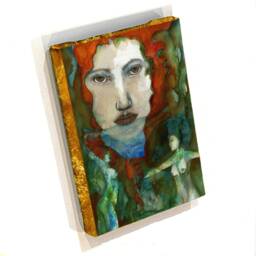 Goddess Art Print, Psyche Art On Canvas, Inspirational Painting, Sacred Feminine Print, Pagan Altar Art, Feminine - thumbnail 2