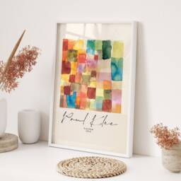 Paul Klee Untitled 1914 Art Print Abstract Wall Decor Framed Unframed A3 A4 Decorative - thumbnail 3