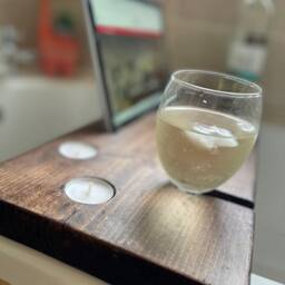 Kentmere Bath Board - Caddy Bathtray Rustic Home Bathroom Decor Luxury Bespoke Tea Lights Ideas Ipad Bathroom, Shelve - thumbnail 2