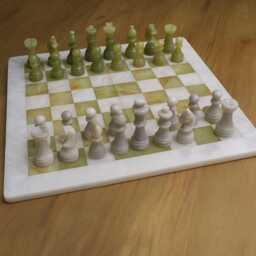 Handmade Marble & Banned Onyx Chess Set - Large Luxury Stone Collector's Gift