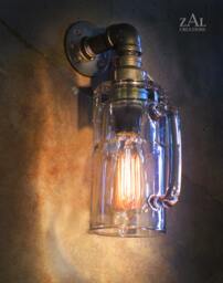 Sconce, Wall Light, Beer Mug, Lamp. Edison