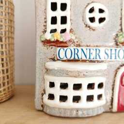 Corner Shop Ceramic House Tea Light Holder - thumbnail 3