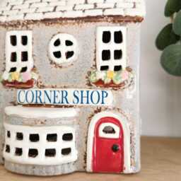 Corner Shop Ceramic House Tea Light Holder - thumbnail 2