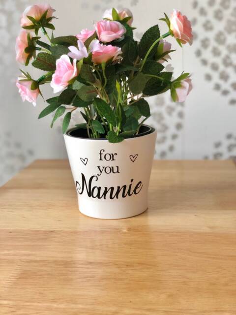 "Personalised Flower Pot ""For You Nannie" - image 1