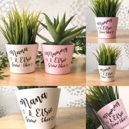 "Personalised Flower Pot ""For You Nannie" - thumbnail 2
