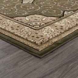 Green Beige Classic Traditional Vintage Thick Living Room Carpet Runners Floral Persian Style Rugs - thumbnail 2