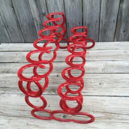 Horseshoe Boot Rack - Red Organizer Good Christmas Gift For Him Her Decor - thumbnail 4