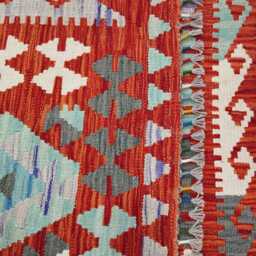 Classic Rug, Handmade Artisan Afghan Turkish Scandinavian Navajo Bohemian Wool Flatweave Multicolour Kilim Rug 149x106 cm - thumbnail 3