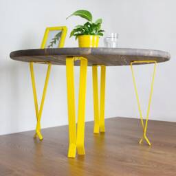 Modern Table Legs, Living Room Furniture, Coffee Bench Single Leg, Yellow Gloss Color - thumbnail 3