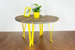 Modern Table Legs, Living Room Furniture, Coffee Bench Single Leg, Yellow Gloss Color
