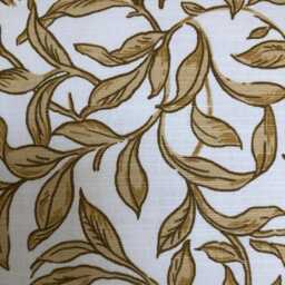 2 X Clarke & Entwistle Gold Cream Leafy Print Cushion Covers - thumbnail 3