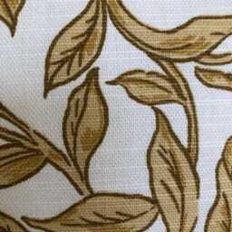 2 X Clarke & Entwistle Gold Cream Leafy Print Cushion Covers - thumbnail 2