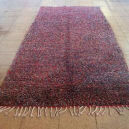 Boucherioute Rug - Berber Atlas Rug/ Moroccan Handwoven Vintage Rug, Wool & Cotton/310 X 140 cm 10.2 X 4.6 Ft Code 315 - thumbnail 3