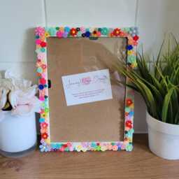 Colourful 3D Acrylic Flower Photo Frame 5 X 7 Inches - thumbnail 4