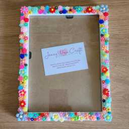 Colourful 3D Acrylic Flower Photo Frame 5 X 7 Inches - thumbnail 3