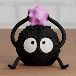Soot Sprite Inspired Figures - Susuwatari Chibi Set, Cute Anime Desk Decor - Single Or Set Of 3 - thumbnail 2